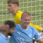 Haaland punishes keeper's indecision