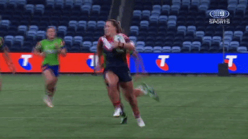 NRLW finals: Roosters remain undefeated as they survive physical battle against Canberra to reach grand final