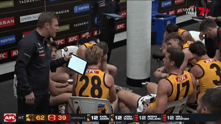AFL preliminary final Hawthorn vs Brisbane Lions: Hawks ruckman Lloyd Meek reveals what Sam Mitchell said to him after foul-mouthed spray