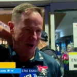 Heartbroken Holbrook speaks as team bus pulls into Newcastle